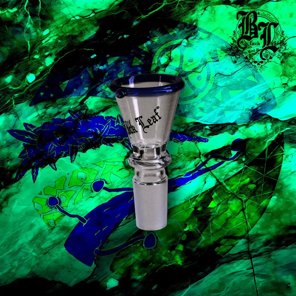 Glass Bowl Conical Blue