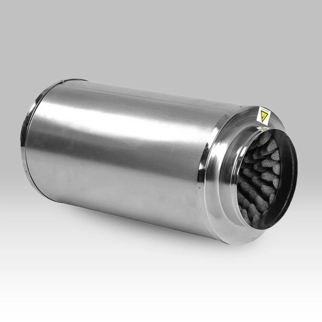 150mm_6inch_duct_silencer_grow_room_fan_silencer